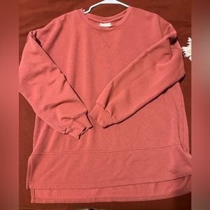 Coral oversized sweatshirt